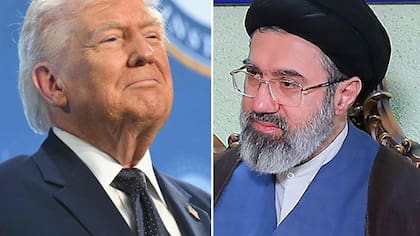 Donald Trump y Mojtaba Khamenei