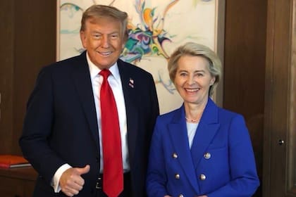 Donald Trump y Ursula von der Leyen
