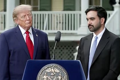 Donald Trump y Zohran Mamdani durante su encuentro en Gracie Mansion