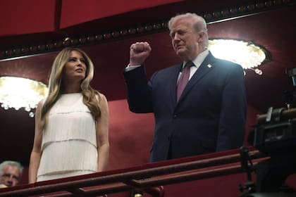 Donald y Melania Trump en el Opera House del Kennedy Center (Archivo)
