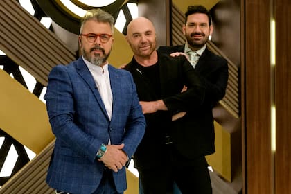 Donato de Santis, Germán Martitegui y Damián Betular.