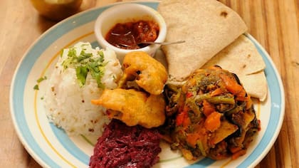 Dónde comer comida vegetariana: Krishna. Foto: Facebook Krishna