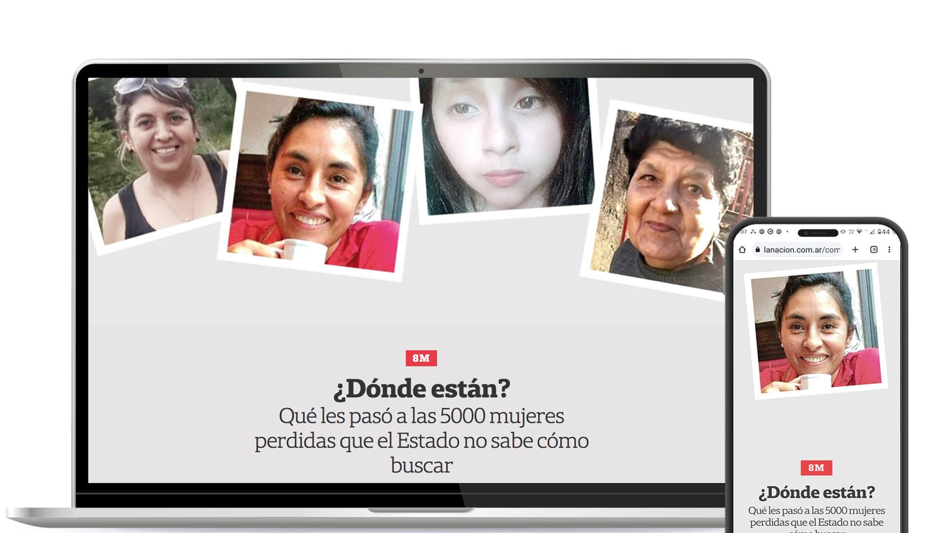 "¿Dónde están? Qué les pasó a las 5000 mujeres perdidas que el Estado no sabe cómo buscar". El trabajo de investigación de LA NACION ganador del premio de la Online News Association