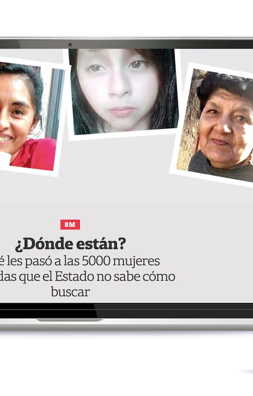 "¿Dónde están? Qué les pasó a las 5000 mujeres perdidas que el Estado no sabe cómo buscar". El trabajo de investigación de LA NACION ganador del premio de la Online News Association