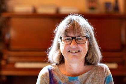 Donna Strickland en su casa en Ontario, Canadá