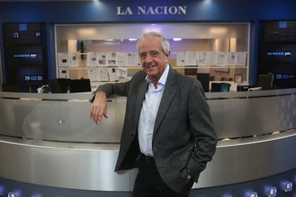 D''Onofrio en su visita al diario LA NACION