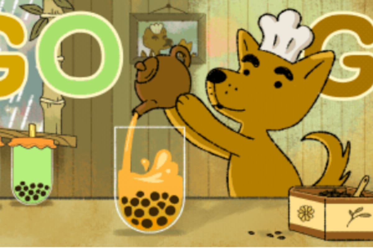 Doodle de Google en homenaje al té de burbujas