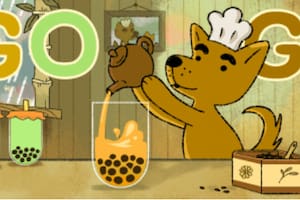 Doodle de Google en homenaje al té de burbujas