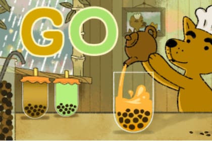 Doodle de Google en homenaje al té de burbujas