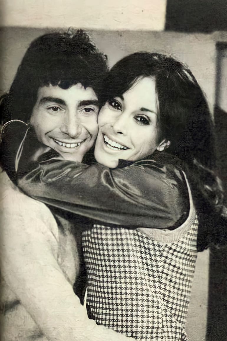 Dos a quererse, una telenovela de canal 13, de 1974
Claudio García Satur y Thelma Biral