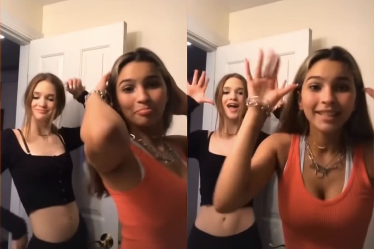 Dos amigas bailan al son de “Savage“, hoy primer lugar en el Hot 100 de la Billboard estadounidense (TikTok)