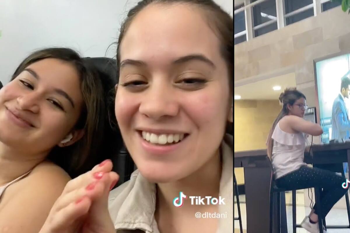 Dos amigas que viajaban juntas se divirtieron por la actitud que una de ellas tomó mientras esperaban el vuelo