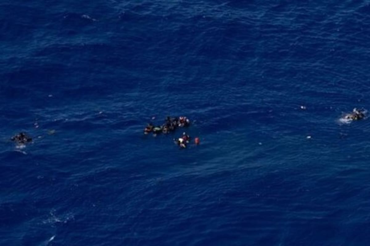 Dos barcos se hundieron cerca de la costa de Lampedusa, Italia, el 13 de agosto de 2025