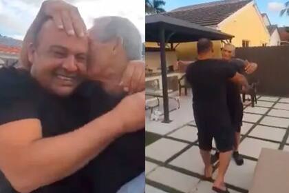 Dos cubanos, padre e hijo, tenían más de 40 años sin verse y así fue su emotivo reencuentro