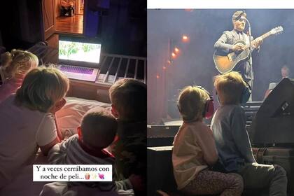Dos de las más tiernas imágenes de los hijos de Luisana Lopilato y Michael Bublé