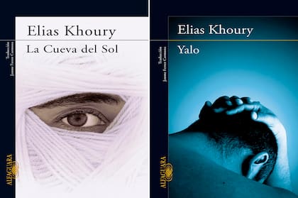 Dos de las novelas de Khoury traducidas al español: "La Cueva del Sol" y "Yalo"