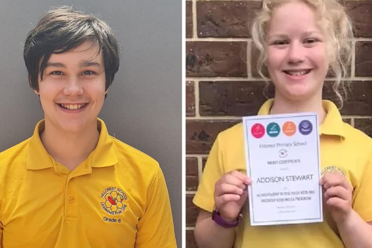 Dos de los chicos fallecidos en el castillo inflable australiano, Zane Gardam y Addison Stewart