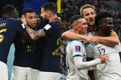 Dos de los equipos más anotadores de Qatar 2022, dos de los goleadores del Mundial: Francia se sostiene en Kylian Mbappé e Inglaterra confía en Harry Kane; se enfrentarán este sábado en un cuarto de final.