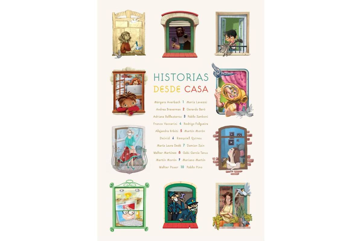 Dos editoriales, diez escritores y diez ilustradores crearon una obra sobre la pandemia cuya recaudación se donará a la Red Argentina de Bancos de Alimentos; también saldrá impreso en papel