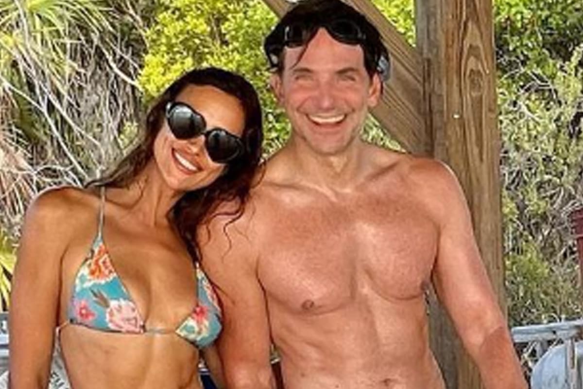 Dos ex buena onda. Irina Shayk junto a Bradley Cooper, en unas vacaciones que pasaron juntos