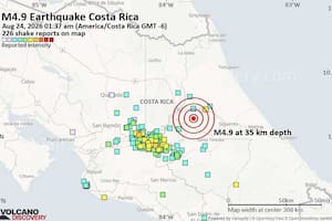 Dos fuertes terremotos afectaron a Costa Rica
