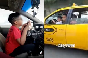 Dos hombres dejaron a sus hijos pequeños conducir sus autos