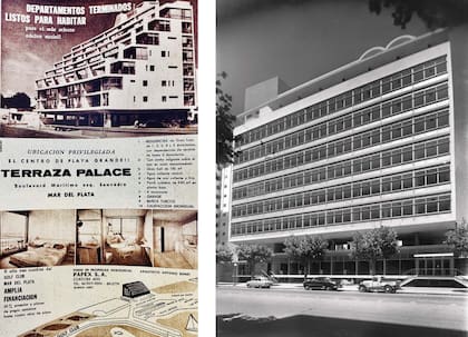 Dos íconos de los años 50: el Terraza Palace y el edificio de Correos.