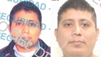 Dos imágenes del "loco David" o "Tartamudo", como es conocido David Gustavo Morales Huamaní