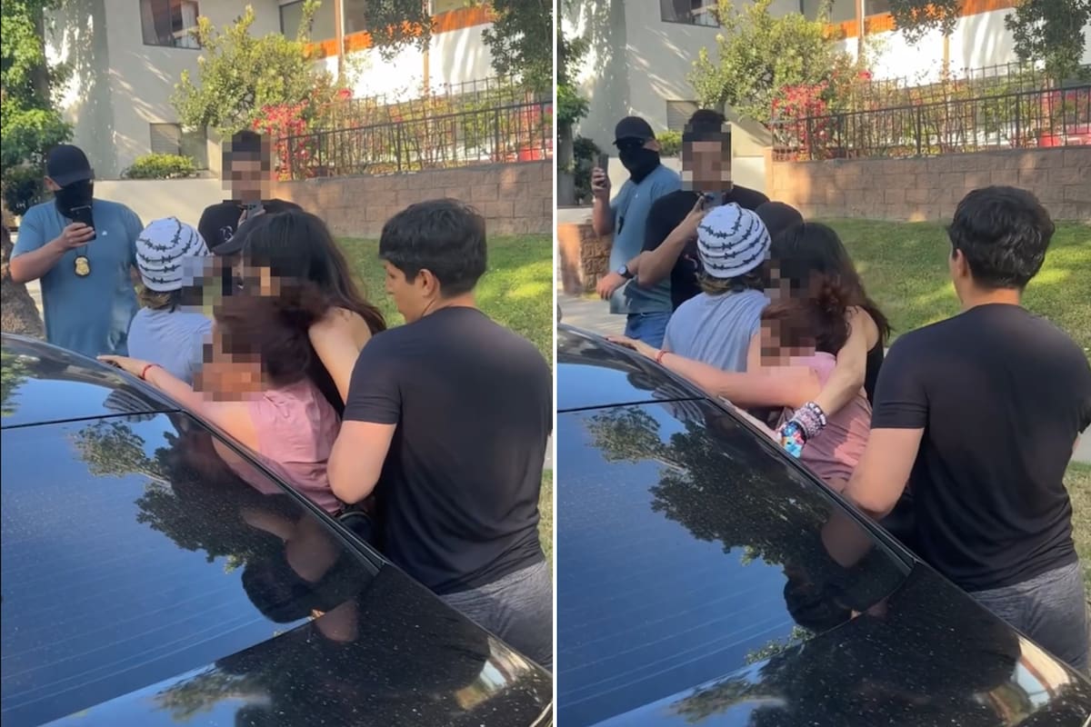 Dos jóvenes formar un "escudo humano" para impedir que ICE arreste a su madre