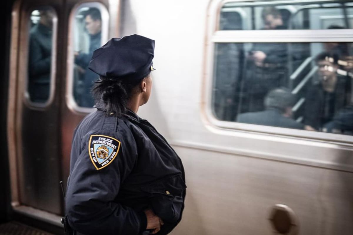 Dos jóvenes robaron un vagón del metro en Nueva York y lo estrellaron.