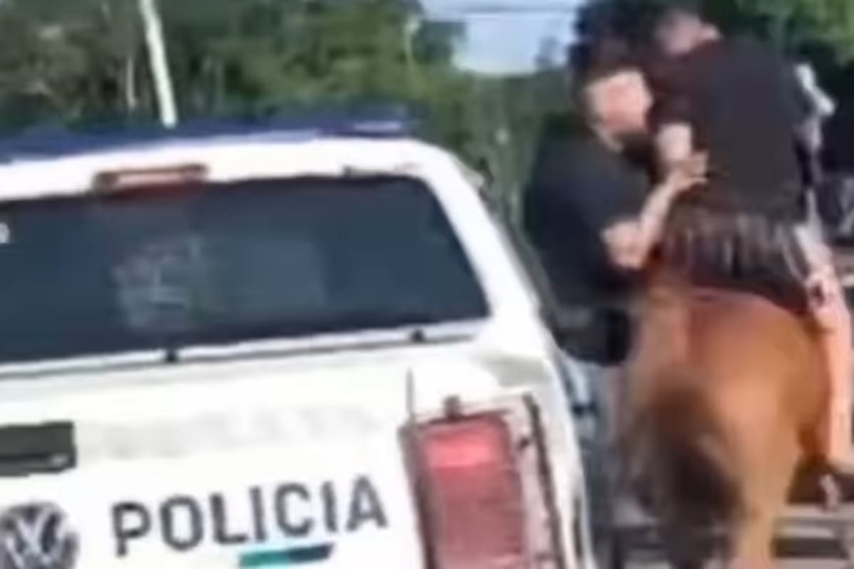 Dos menores robaban montados a caballo en Bernal