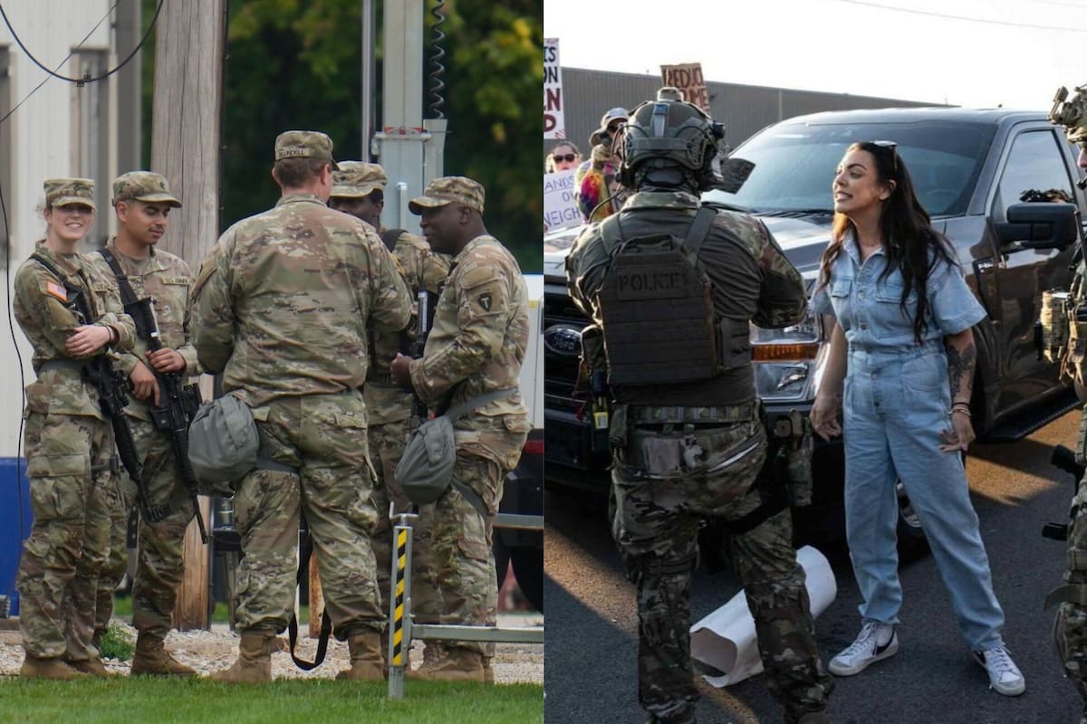 Dos miembros de la Guardia Nacional de Illinois se posicionaron en contra del despliegue de tropas federales en Chicago