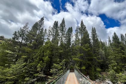 Dos nuevas pasarelas sobre el río Azul permiten un acceso seguro al área protegida.