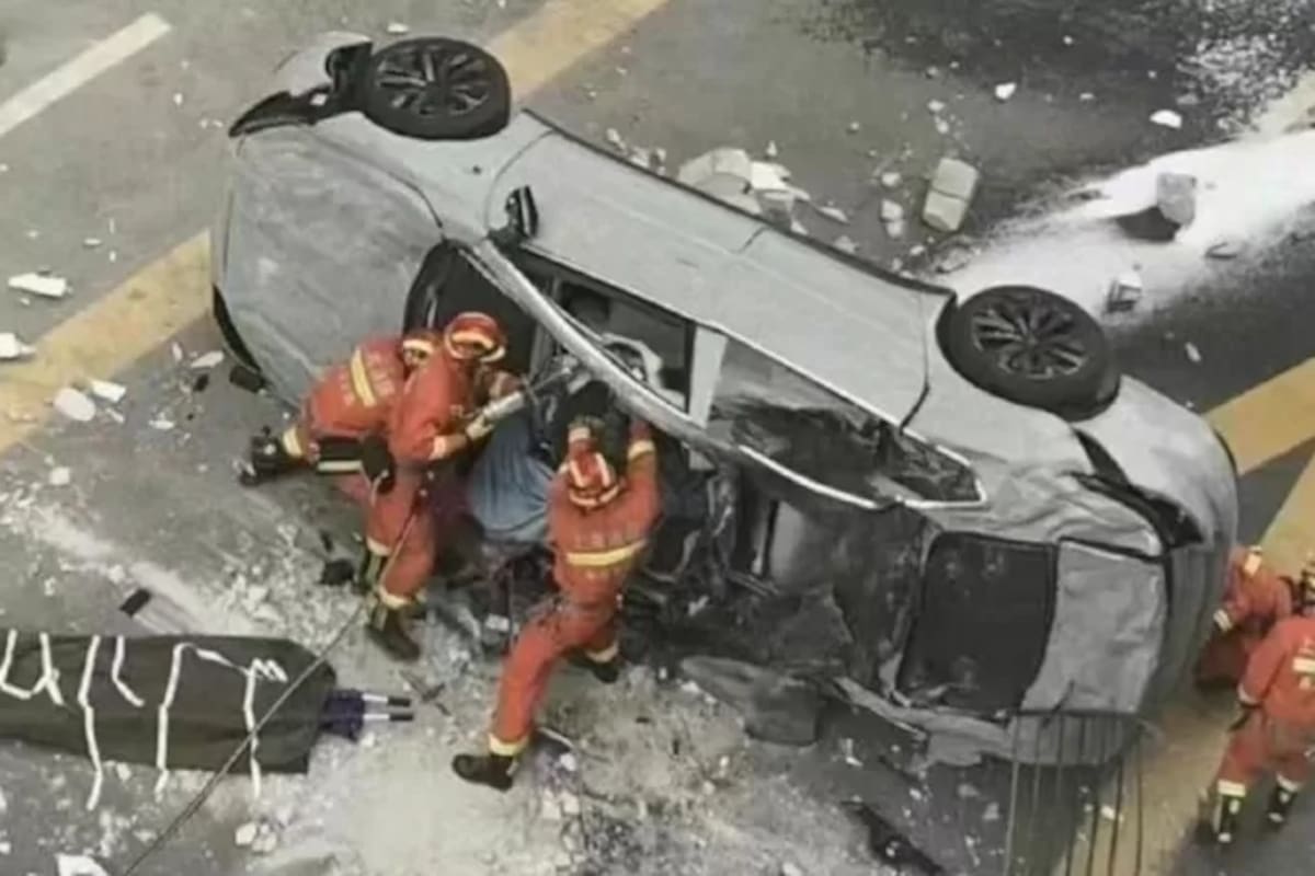 Dos personas murieron en el interior del vehículo murieron en el accidente de Shanghái