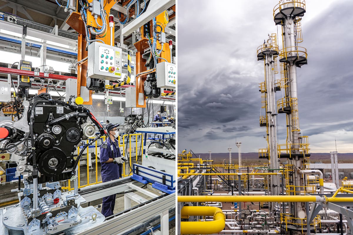 Dos sectores con movimiento opuesto: la industria y la energía en Vaca Muerta