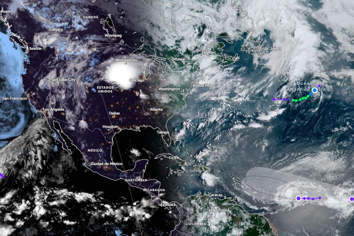 Dos sistemas meteorológicos en el Pacífico y el Atlántico concentran la atención de los meteorólogos por razones y trayectorias muy diferentes