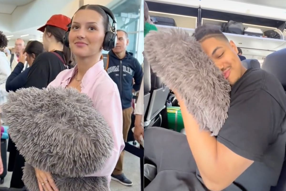 Dos tiktokers dieron su mejor tip para ahorrar dinero en el equipaje al momento de viajar en avión