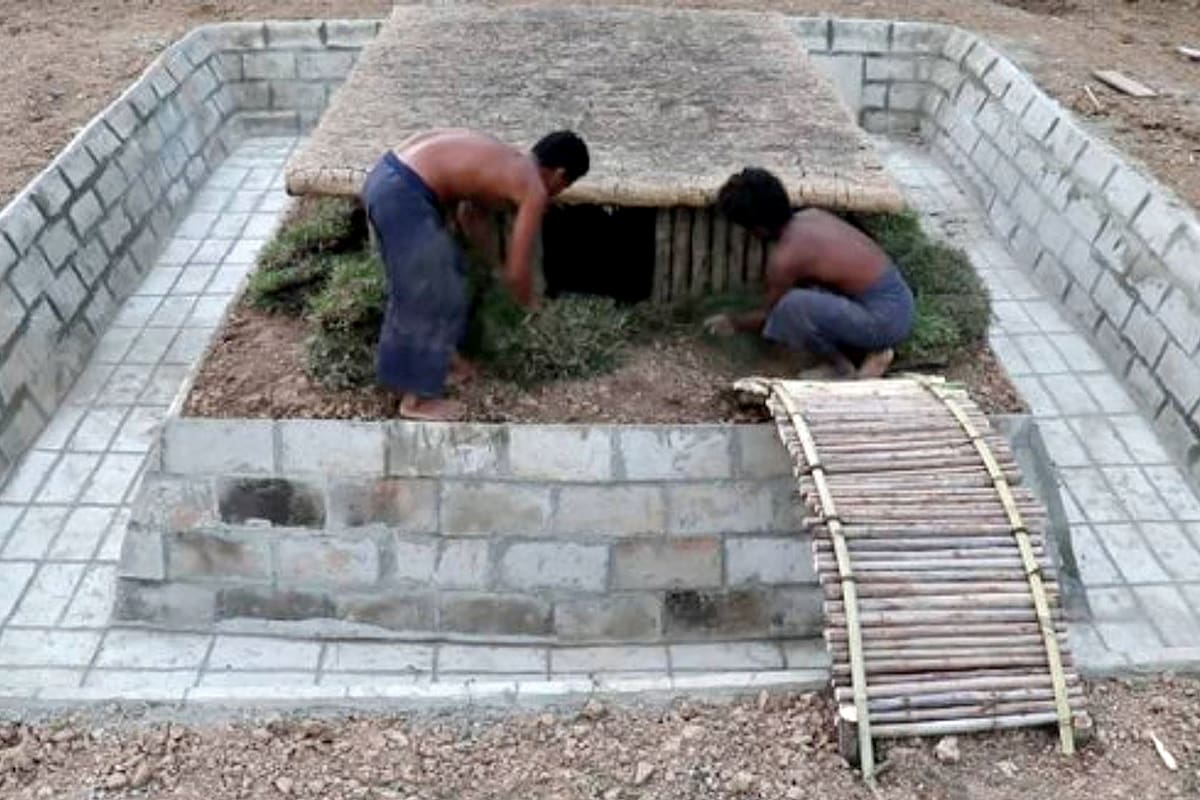 Construyen casa secreta en la selva con pozo y piscina impresionante 1 Construyen casa secreta en la selva con pozo y piscina impresionante