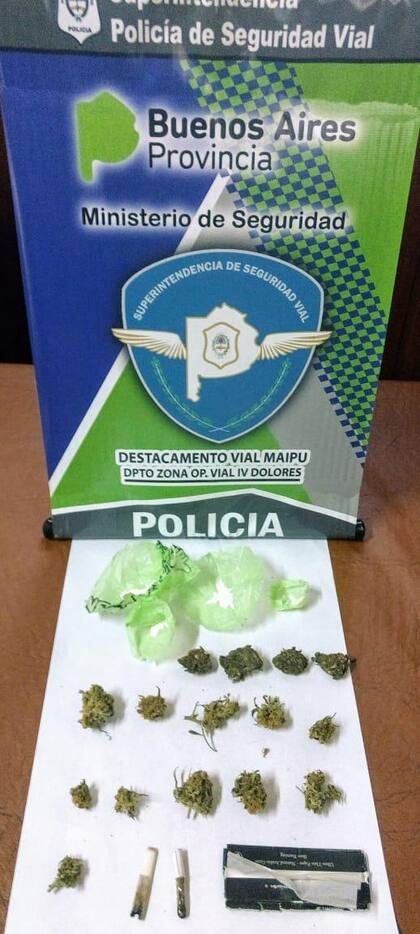 Dosis de marihuana secuestradas en el operativo