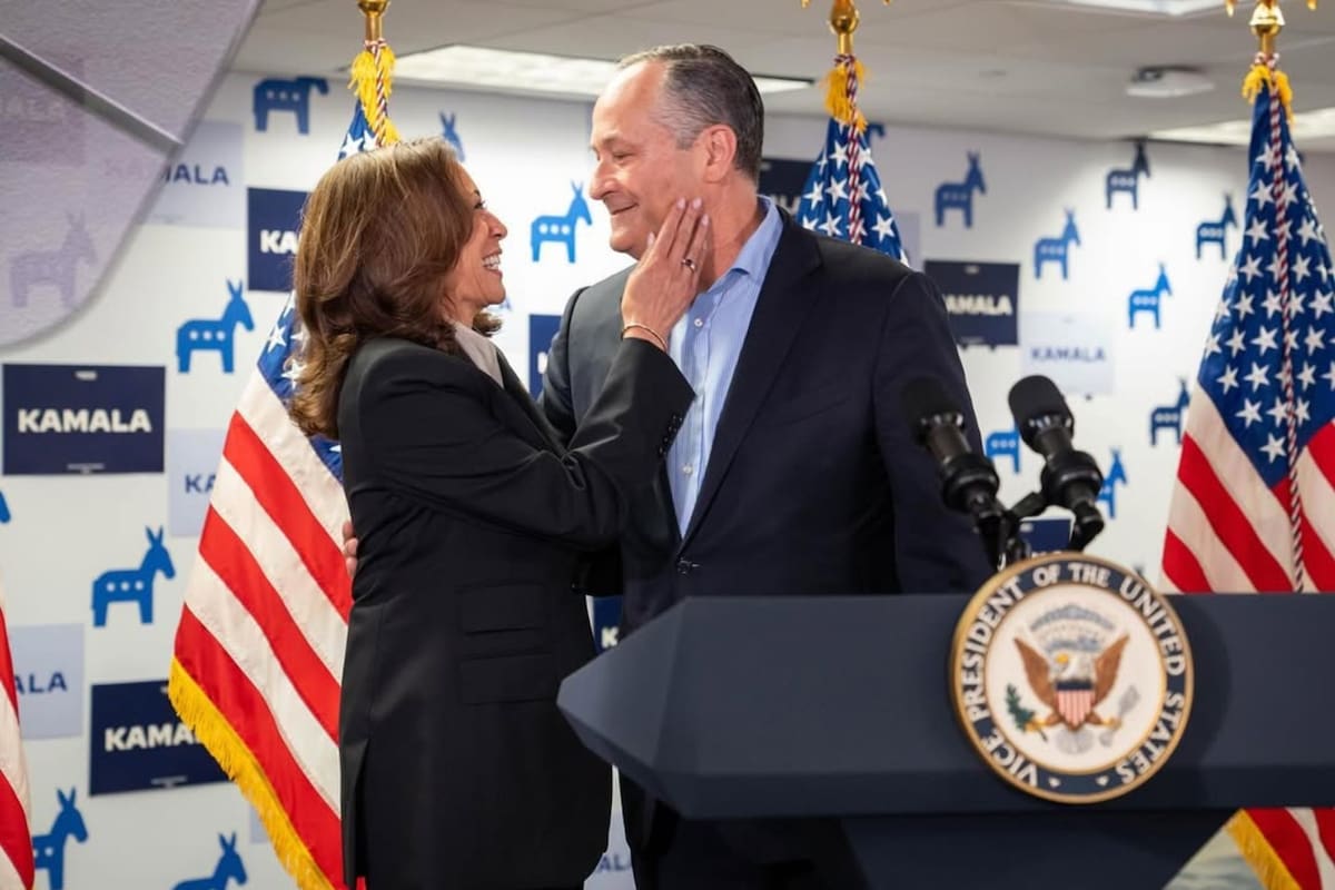 Douglas Emhoff y Kamala Harris