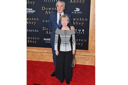 Marido y Mujer. Jim Carter estuvo muy bien acompañado en este evento por su esposa, Imelda Staunton, que también estará en la película