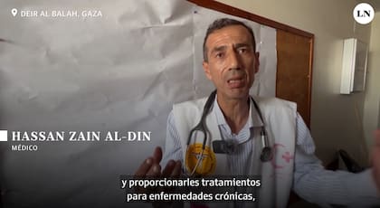 Dr. Hassan Zain al Din, médico palestino que se traslada día a día en su bicicleta para atender a sus pacientes.