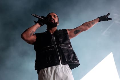 Drake en su presentación en el Lollapalooza Argentina 2023