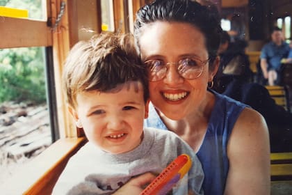 Drake Marshall junto a su madre, Shelley