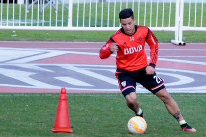 Driussi entrenó en solitario en el Monumental