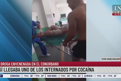 Droga envenenada: así llegaba uno de los internados afectados por al cocaína