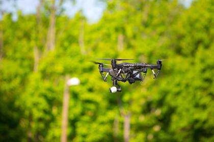 Drone en el campo