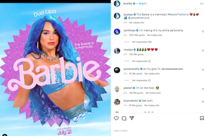 Dua Lipa es otra de las famosas que se suma a la película de Barbie