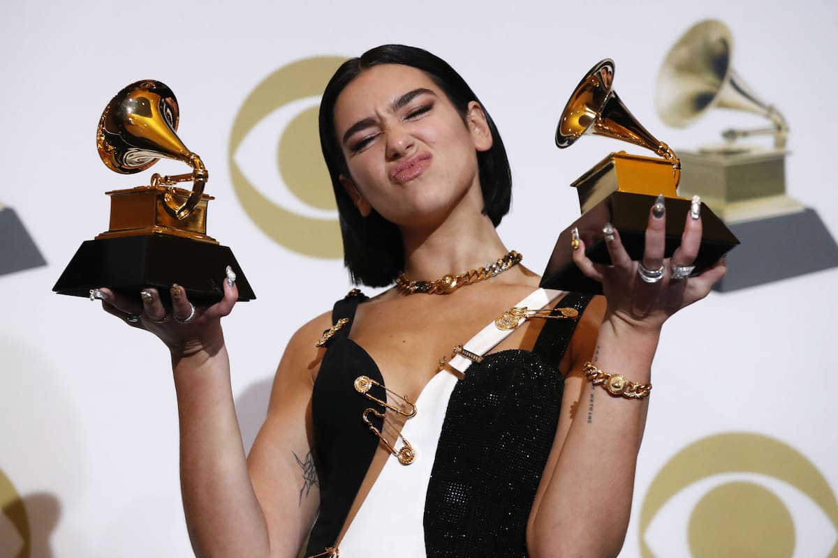 Dua Lipa, feliz con sus dos premios