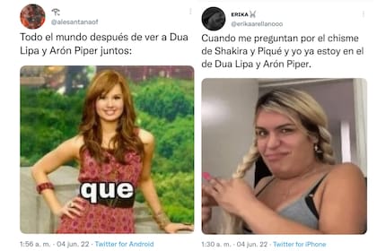 Dua Lipa fue vista junto a Arón Piper y estallaron los memes